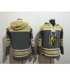 Men Vegas Golden Knights Blank Marc Andre Fleury Grey Gold Name  26 Number Pullover NHL Hoodie