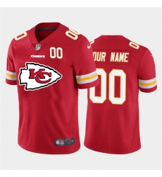 Men Women Youth Toddler Kansas City Chiefs Custom Red Men Nike Big Team Logo Player Vapor Limited NFL Jersey