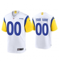 Custom Rams Alternate Limited White Jersey 