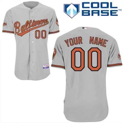 Men Women Youth All Size Baltimore Orioles Man Custom Cool Base Jerseys Grey 3