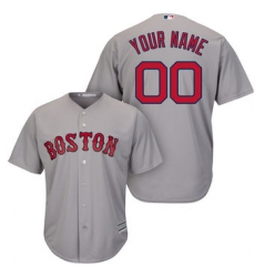 Men Women Youth All Size Boston Red Sox Majestic Cool Base Custom Jersey Grey 3