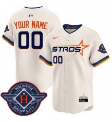 Men Women Youth Houston Astros Active Player Custom Cream 2025 City Connect Limited Stitched Baseball Jersey