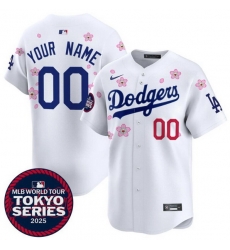 Men Women Youth Los Angeles Dodgers Active Player Custom White 2025 Tokyo Series Limited Stitched Baseball Jersey