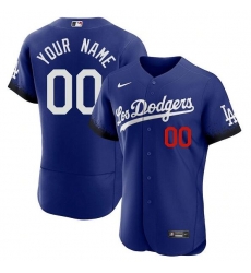 Men Women Youth Toddler Los Angeles Dodgers Active Player Custom Royal 2021 City Connect Flex Base Stitched Jersey