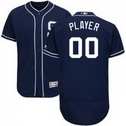 Men Women Youth All Size San Diego Padres Majestic Navy Alternate Flex Base Authentic Collection Custom Jersey