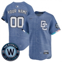 Men Women Youth Washington Nationals ACTIVE PLAYER Custom Blue 2025 City Connect Limited Stitched Baseball Jersey