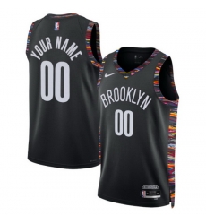 Brooklyn Nets Nike Unisex 2025 2026 City Edition Swingman Custom Jersey Black