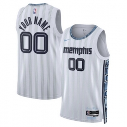 Memphis Grizzlies Nike Unisex 2025 2026 City Edition Swingman Custom Jersey White