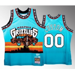 Men Women youth Memphis Grizzlies Active Player Custom Teal Three 6 Mafia X BR Remix Swingman Stitched Jersey