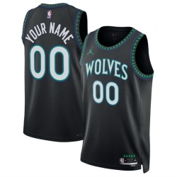 Men Minnesota Timberwolves Active Player Custom Black 2026 27 Statement Edition Stitched Basketball Jersey