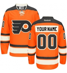 Men Women Youth Toddler Orange Jersey - Customized Reebok Philadelphia Flyers New Third