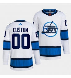 Men Women Youth Winnipeg Jets Custom White 2022 Reverse Retro Stitched Jersey