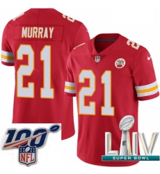 2020 Super Bowl LIV Youth Nike Kansas City Chiefs #21 Eric Murray Red Team Color Vapor Untouchable Limited Player NFL Jersey