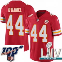 2020 Super Bowl LIV Youth Nike Kansas City Chiefs #44 Dorian O'Daniel Red Team Color Vapor Untouchable Limited Player NFL Jersey