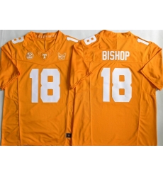 Men Tennessee Volunteers  18 Desean Bishop Orange 2026 F U S E  Stitched Jersey