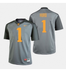 Men Tennessee Volunteers Jalen Hurd College Football Gray Jersey