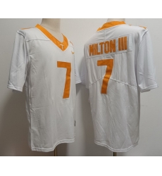 Men Tennessee Volunteers  Joe Milton III #7 F U S E White College Football Jersey