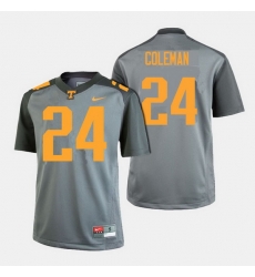 Men Tennessee Volunteers Trey Coleman College Football Gray Jersey