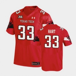 Men Texas Tech Red Raiders Ronnie Hart Replica Red Football Team Jersey