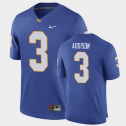 Men Pitt Panthers Jordan Addison Game Royal Football Jersey