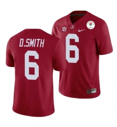 Alabama Crimson Tide Devonta Smith Crimson 2021 Rose Bowl College Football Jersey