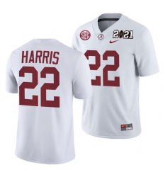 Alabama Crimson Tide Najee Harris White 2021 Rose Bowl Champions College Football Playoff College Football Playoff Jersey