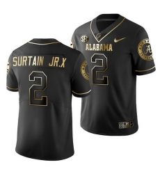 Alabama Crimson Tide Patrick Surtain Jr. Black Golden Edition Men'S Jersey