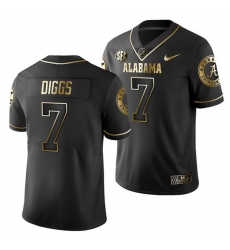 Alabama Crimson Tide Trevon Diggs Black Golden Edition Men'S Jersey