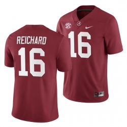 Alabama Crimson Tide WIll Reichard Crimson 2019 Home Game Jersey NCAA Football