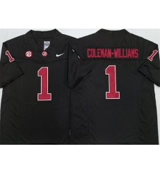Men Alabama Crimson Tide  1 Ryan Alexander Coleman Williams Jr Black 2026 F U S E 2026 Stitched Football Jersey