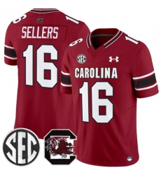 Men South Carolina Gamecocks LaNorris Sellers #16 2025 Vapor Limitd Jersey Red