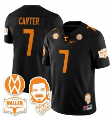Men Tennessee Volunteers Carter #7 Black Stitched NCAA Jersey