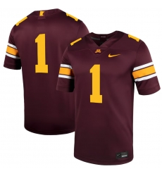 Men's Nike #1 Maroon Minnesota Golden Gophers Untouchable Football Jersey