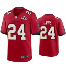 Men Carlton Davis Buccaneers Red Super Bowl Lv Game Jersey