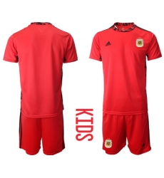 Kids Argentina Short Soccer Jerseys 005