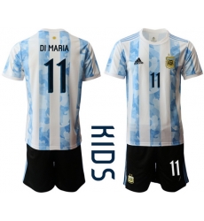 Kids Argentina Short Soccer Jerseys 029