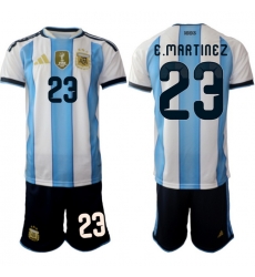 Argentina 2026 FIFA World Cup Soccer Jersey White #23 E.MARTINEZ Argentina 2026 FIFA World Cup Soccer Jersey White #23 E.MARTINEZ