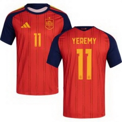 Youth 11 Spain Yeremy Pino World Cup 2026 Away Replica Jersey   1