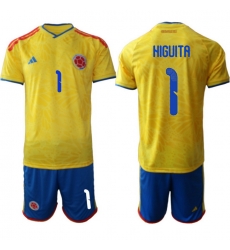 Colombia 2026 FIFA World Cup Soccer Jersey Yellow #1 HIGUITA