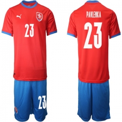 Mens Czech Republic Short Soccer Jerseys 002