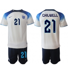 Men FIFA 2022 England Soccer Jersey 004