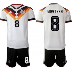 Germany 2026 FIFA World Cup Soccer Jersey White #8 GORETZKA