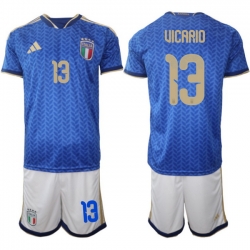 Italy 2026 FIFA World Cup Soccer Jersey Blue #13 VICARIO