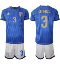 Italy Home Blue Soccer Jersey 0004