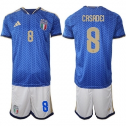 Italy Home Blue Soccer Jersey 0009