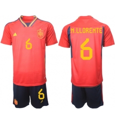 Men FIFA 2022 Spain Soccer Jersey 017