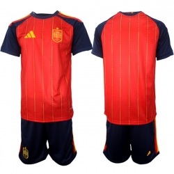 Spain 2026 FIFA World Cup Soccer Jersey Red BLANK