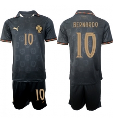 Portugal 2026 FIFA World Cup Soccer Jersey Black #10 BERNARDO