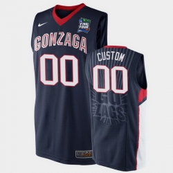 Gonzaga Bulldogs Custom Navy 2019 Final Four Men'S Jersey