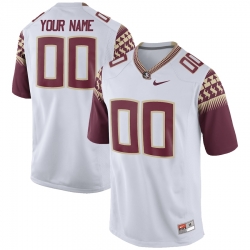 Men Women Youth Florida State Seminoles Nike Custom Jersey White